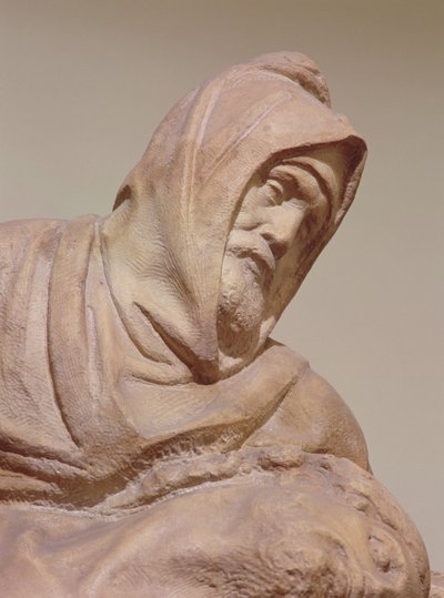 The Florence Pieta, 1547-53 (detail) by Michelangelo Buonarroti